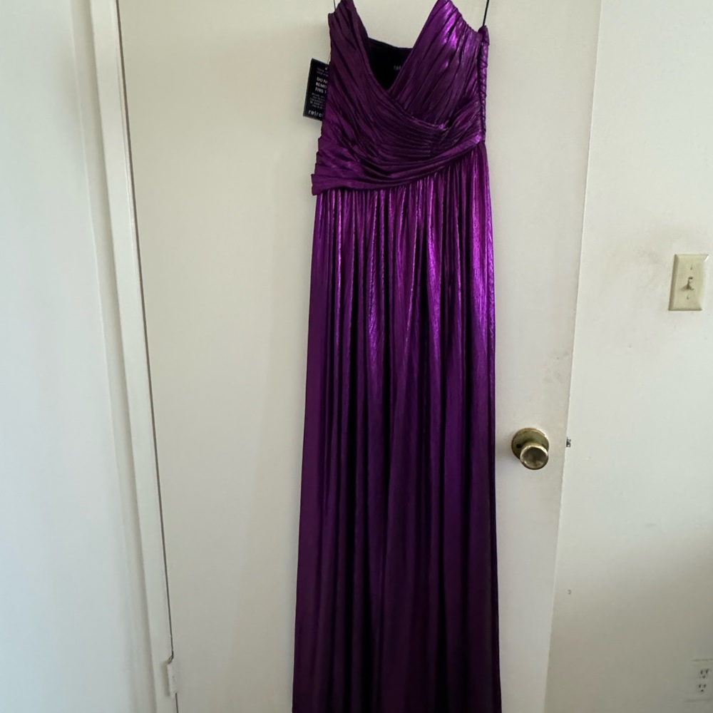 Brand New Retrofete metalic purpule gown